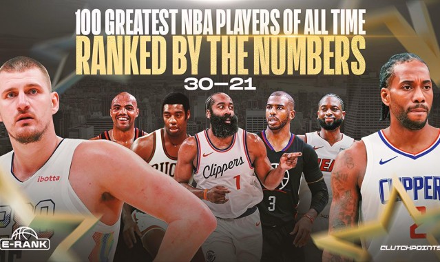 体育视频直播-NBA 史上最伟大的 100 名球员，根据新指标排名：30-21